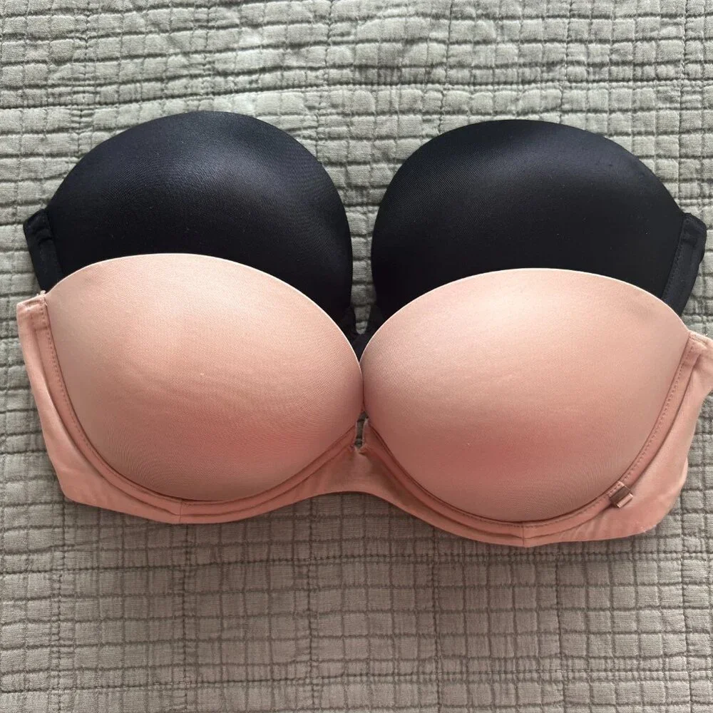 VICTORIA'S SECRET Very Sexy Push-Up Strapless Bra - BLACK - Size 34 C - Picture 11 of 12